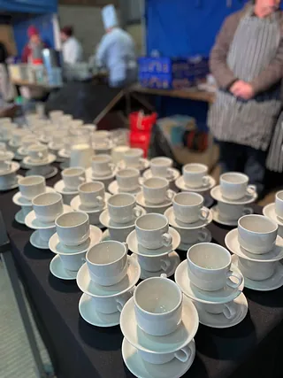 cups and saucers